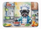 Affenpinscher The Chef Memory Foam Kitchen Mat Machine Washable Anti-Fatigue Mat Cushion Comfort Bath Mat or Kitchen Rug