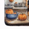 Rottweiler Fall Kitchen Pumpkins Memory Foam Kitchen Mat Machine Washable Anti-Fatigue Mat Cushion Comfort Bath Mat or Kitchen Rug