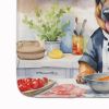 German Shepherd The Chef Memory Foam Kitchen Mat Machine Washable Anti-Fatigue Mat Cushion Comfort Bath Mat or Kitchen Rug