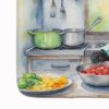 Affenpinscher The Chef Memory Foam Kitchen Mat Machine Washable Anti-Fatigue Mat Cushion Comfort Bath Mat or Kitchen Rug