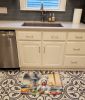 White Poodle The Chef Memory Foam Kitchen Mat Machine Washable Anti-Fatigue Mat Cushion Comfort Bath Mat or Kitchen Rug